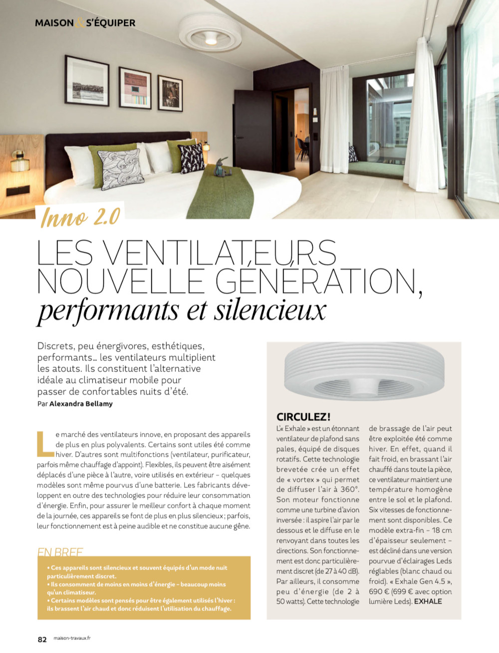 Les ventilateurs nouvelle génération, performants et silencieux – Maison & Travaux