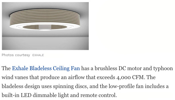 Ventiladores Exhale na Forbes